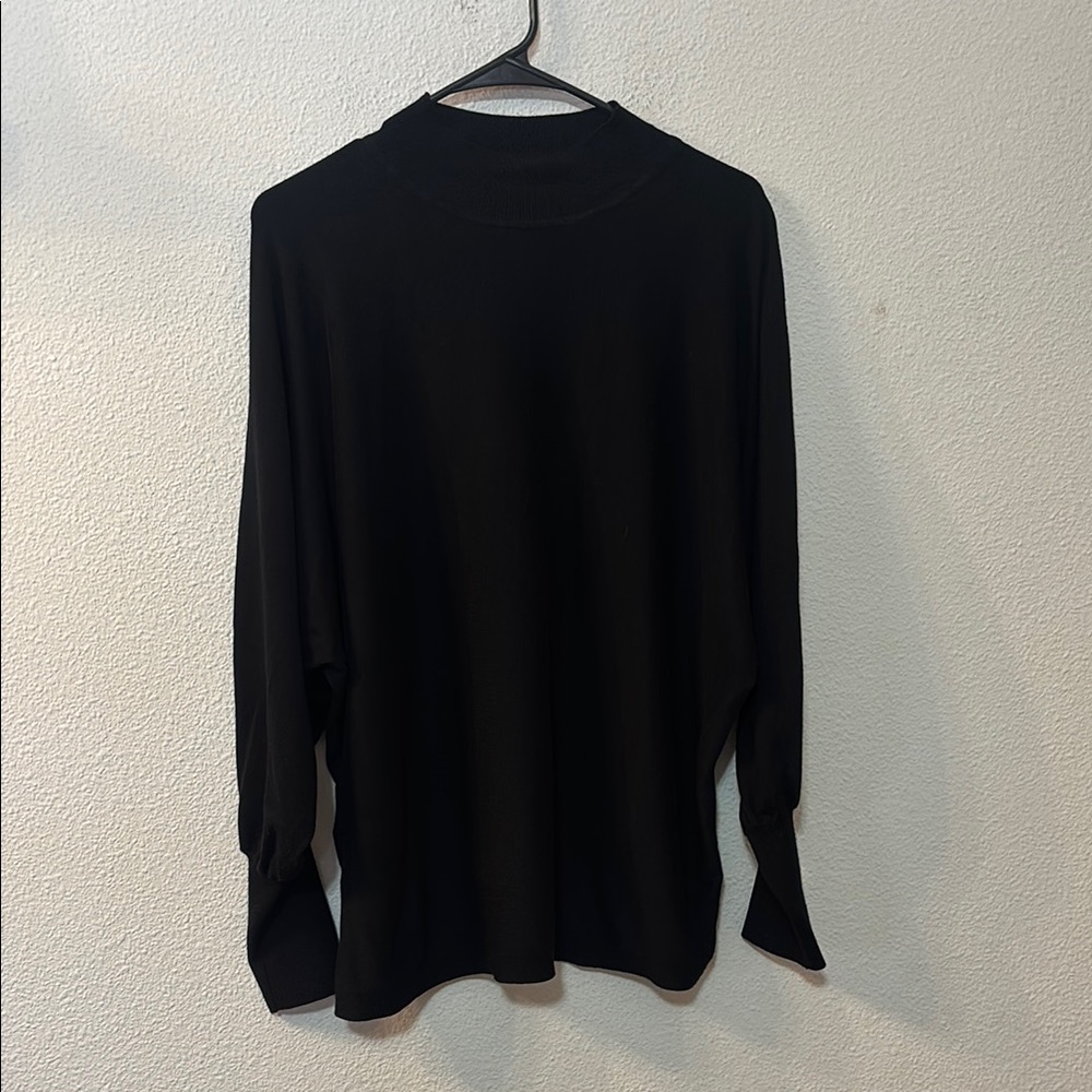 Grace Black Long Sleeve Top